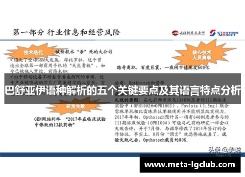 巴舒亚伊语种解析的五个关键要点及其语言特点分析