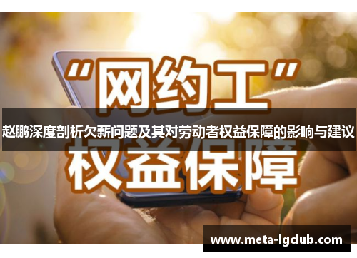 赵鹏深度剖析欠薪问题及其对劳动者权益保障的影响与建议 赵鹏深度剖析欠薪问题及其对劳动者权益保障的影响与建议
